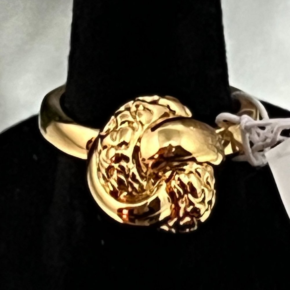 Coach Gold Knot Ring - NEW